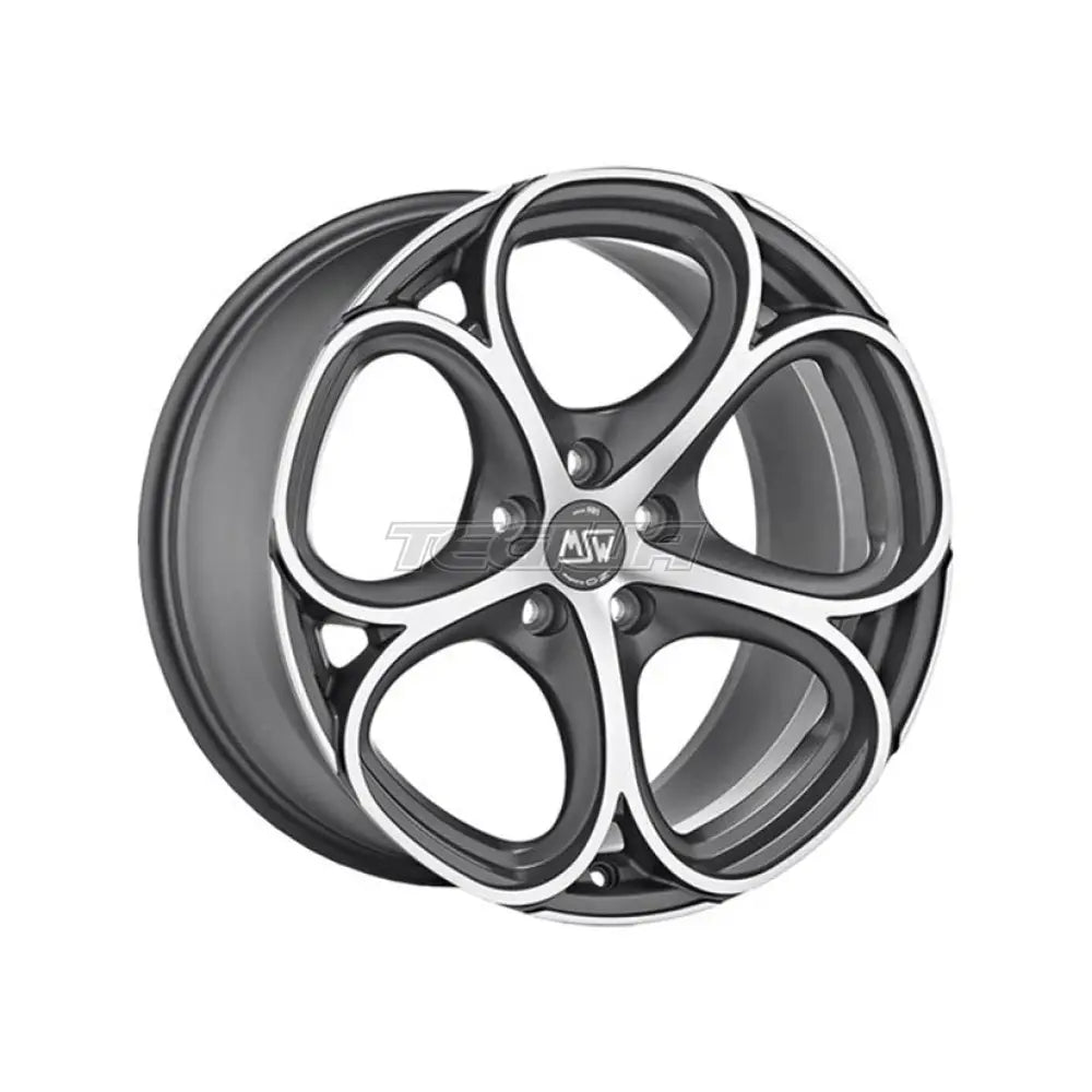 MSW Avantgarde 82 Alloy Wheel 18x8 ET35 5x110 Matt Gunmetal Full Polished 65.1mm CB Alloy Wheels