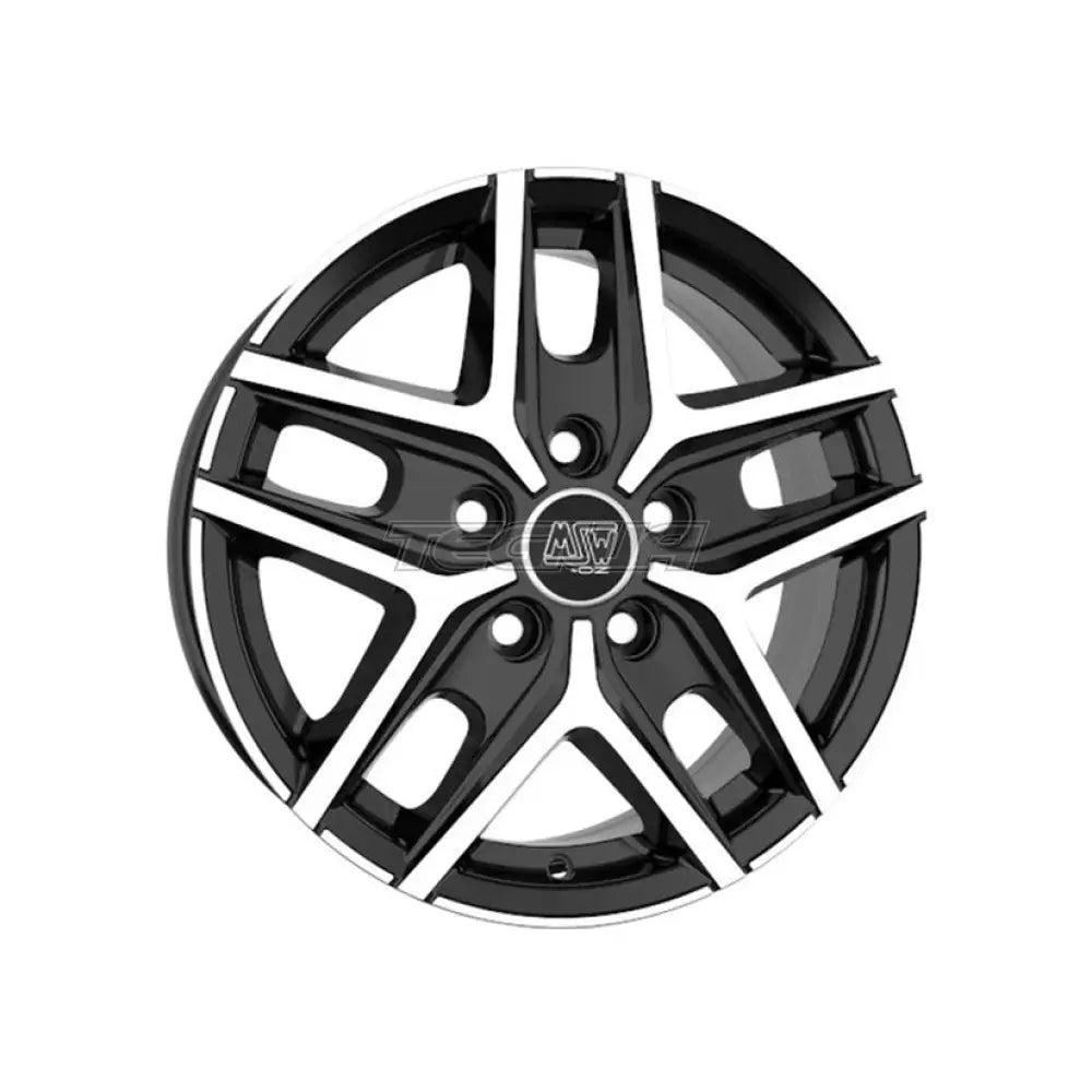 MSW Off-Road & Van 40 Van Alloy Wheel 16x6.5 ET55 5x160 Gloss Black Full Polished 65.1mm CB Alloy Wheels