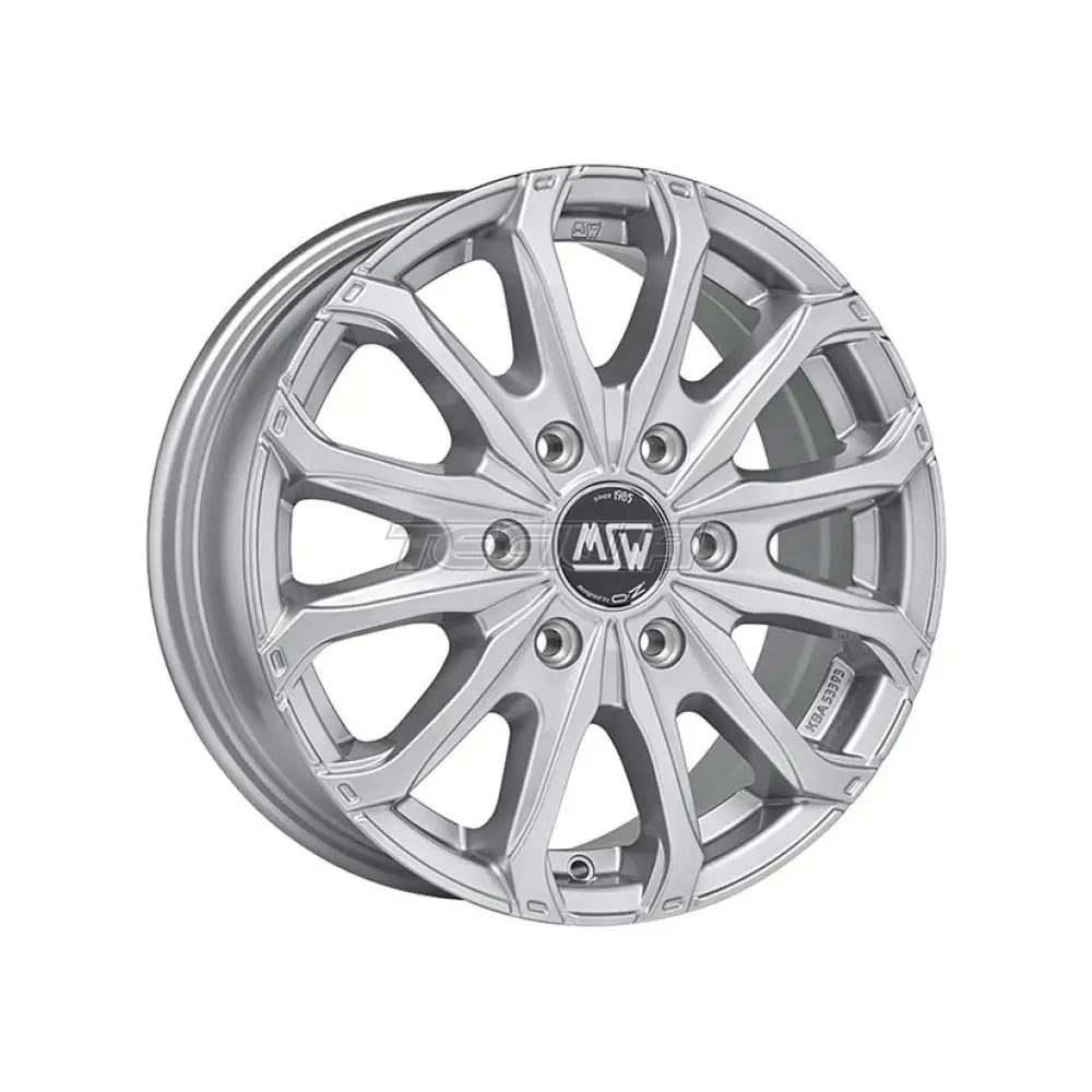 MSW Off-Road & Van 48 Alloy Wheel 16x6.5 ET68 6x125 Full Silver 74.1mm CB Alloy Wheels