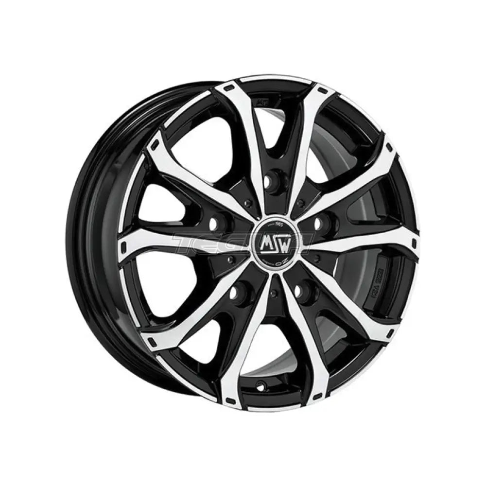 MSW Off-Road & Van 48 Van Alloy Wheel 17x7 ET55 5x120 Gloss Black Full Polished 65.1mm CB Alloy Wheels