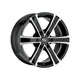 MSW Off-Road & Van Sahara 6 MSW Alloy Wheel 18x8 ET43 6x114.3 Gloss Black Full Polished 66.1mm CB Alloy Wheels