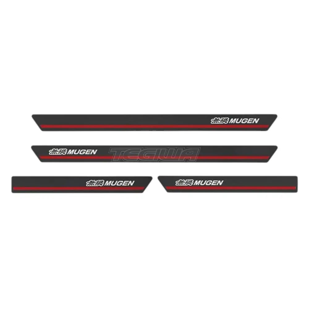 Mugen Door Scuff Plate Honda Civic FL RS LX EX 23+ Inc Type R - Black and Red - Misc Parts and Trim