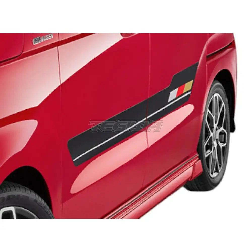 Mugen Door Side Decal Sticker Honda N-Box Custom JF5-6 23+ - Black - Decals & Stickers