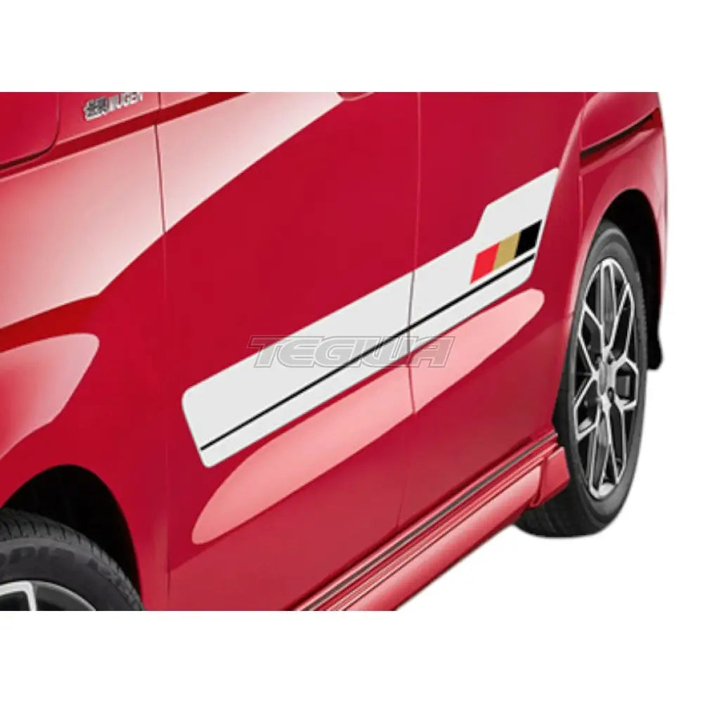 Mugen Door Side Decal Sticker Honda N-Box Custom JF5-6 23+ - White - Decals & Stickers
