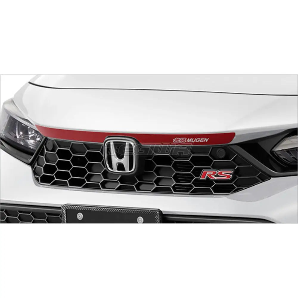 Mugen Front Grille Decal Sticker Honda Civic FL 21+ - Red - Decals & Stickers