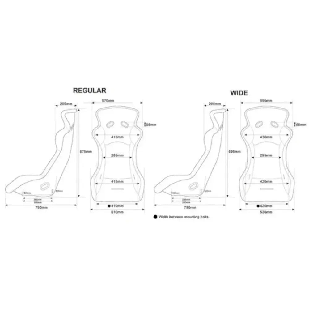 Mugen FRP Mx-A Full Bucket Seat - Seats Rails & Mounts