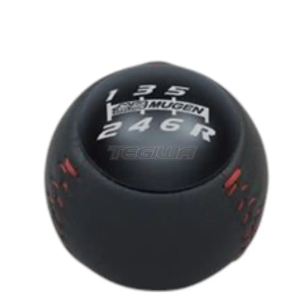Mugen Leather Gear Shift Knob - Black - Gear Knobs