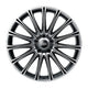 Mugen MDA 18x7.5J ET50 5x114.3 Honda Odyssey RC1-2 13-15 Black Mirror Face - Alloy Wheels