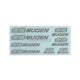 Mugen Power Metal Sticker Set - Decals & Stickers