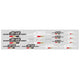 Mugen Power Stickers Set Black And White - Decals & Stickers