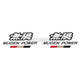 Mugen Power Stickers Set Black - Decals & Stickers