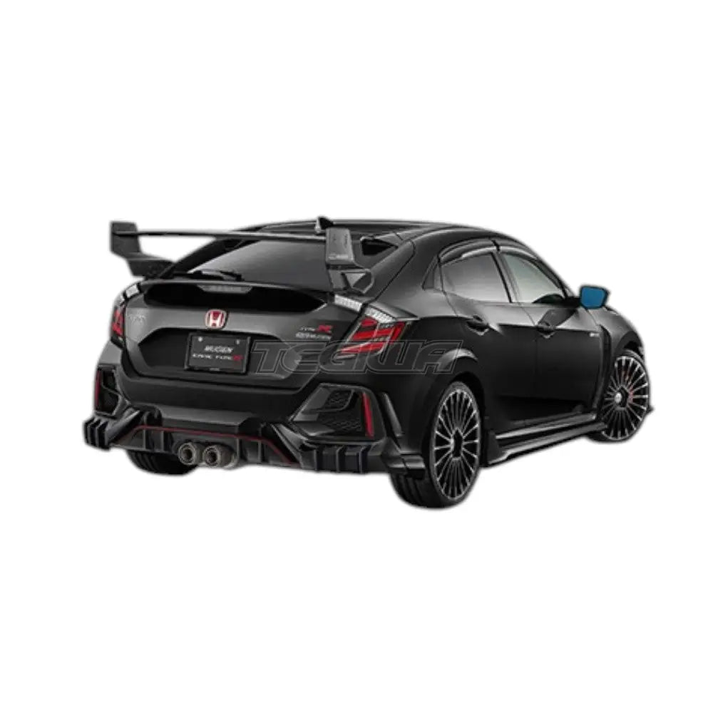 Mugen Rear Diffuser Honda Civic Type R FK8 17-22 Face Lift - Black Pearl - Splitters Skirts & Diffusers
