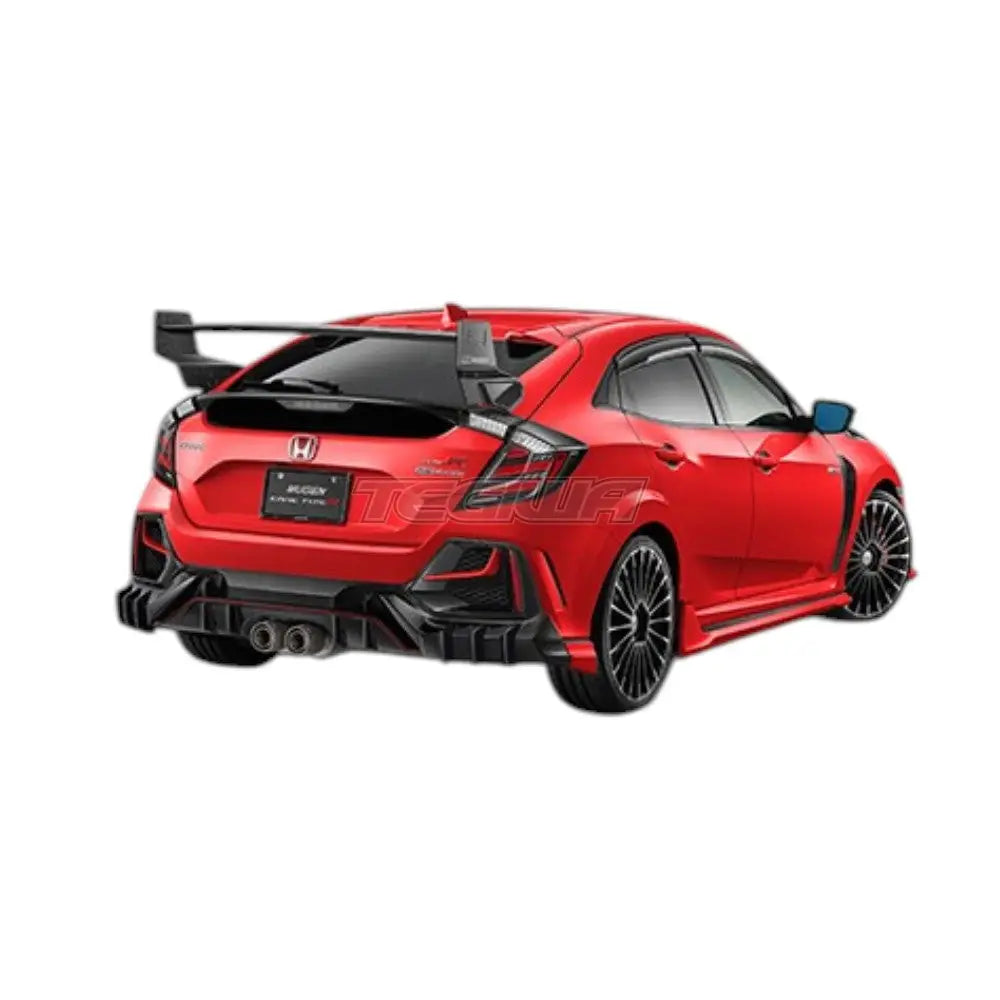Mugen Rear Diffuser Honda Civic Type R FK8 17-22 Face Lift - Flame Red - Splitters Skirts & Diffusers