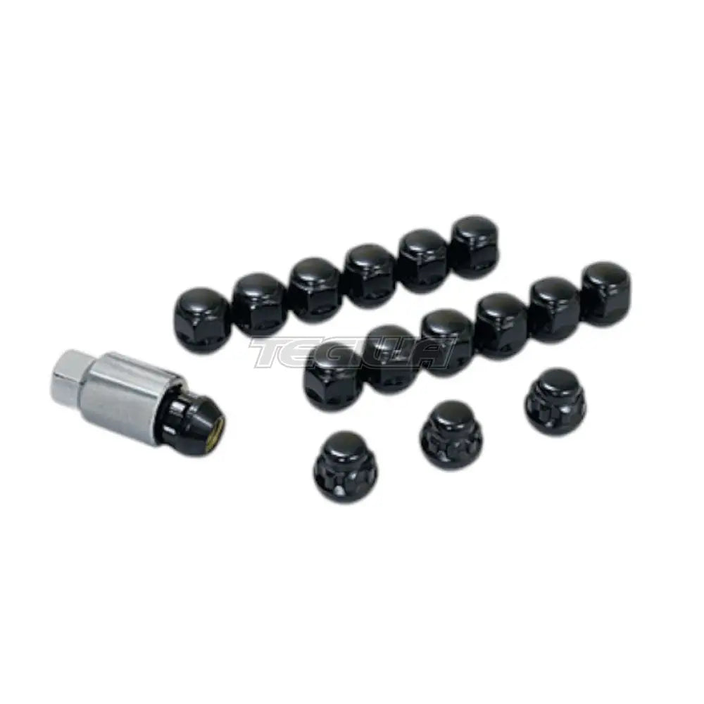 Mugen Short Wheel Nut and Lock Set Honda Super-ONE / Super-N JG6 26+ - Black - Washers Bolts & Nuts