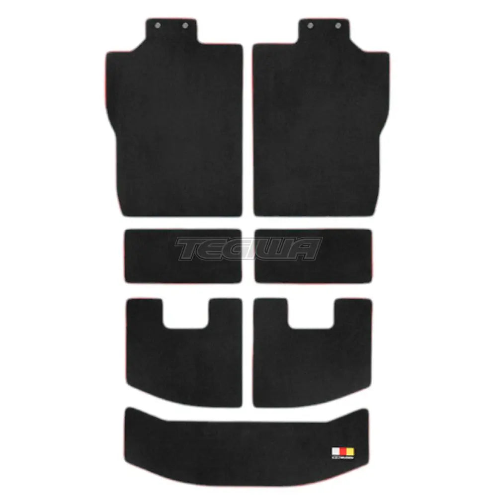 Mugen Sports Luggage Boot Mat Honda N-Box Custom JF5-6 23+ - Black and Red - Mats