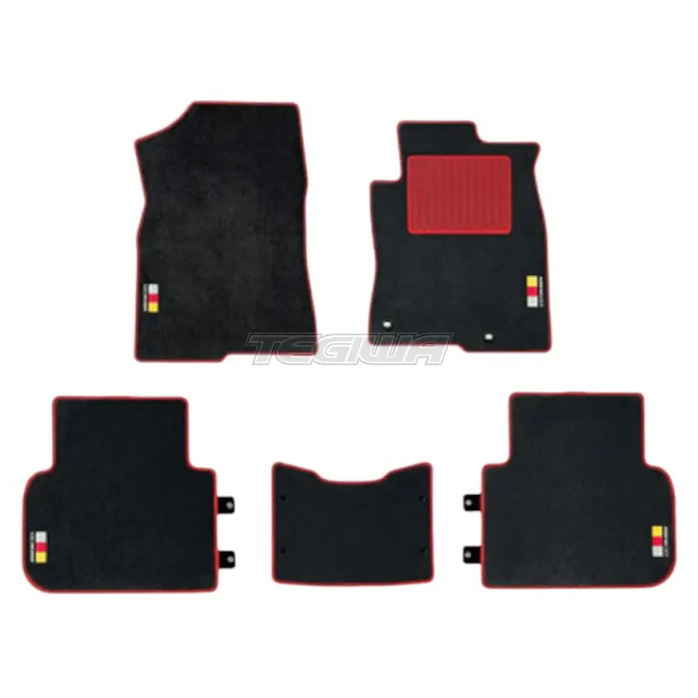 Mugen Sports Mat Black X Red LHD Honda Civic FL5 FL1 21+ Inc Type R - Mats