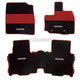 Mugen Sports Mat Set Black and Red Honda N-Van J1-2 18-25 - Mats