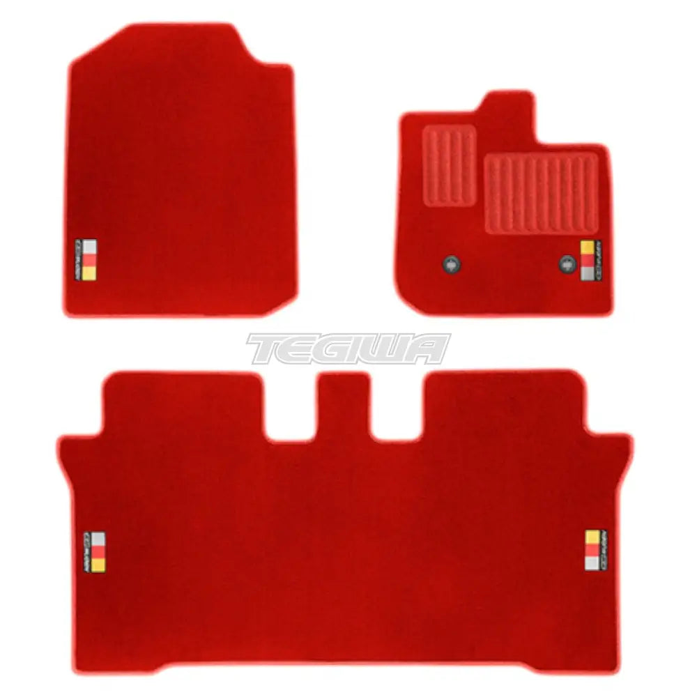 Mugen Sports Mat Set Honda N-One JG3-4 20+ Manual - Red - Mats