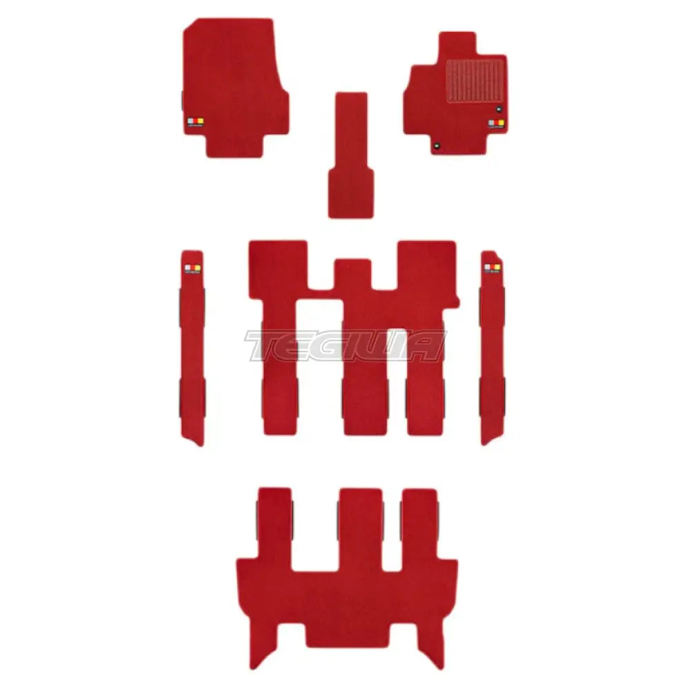 Mugen Sports Mat Set Honda Stepwgn RP6-8 22+ Captain Seat - Red - Mats