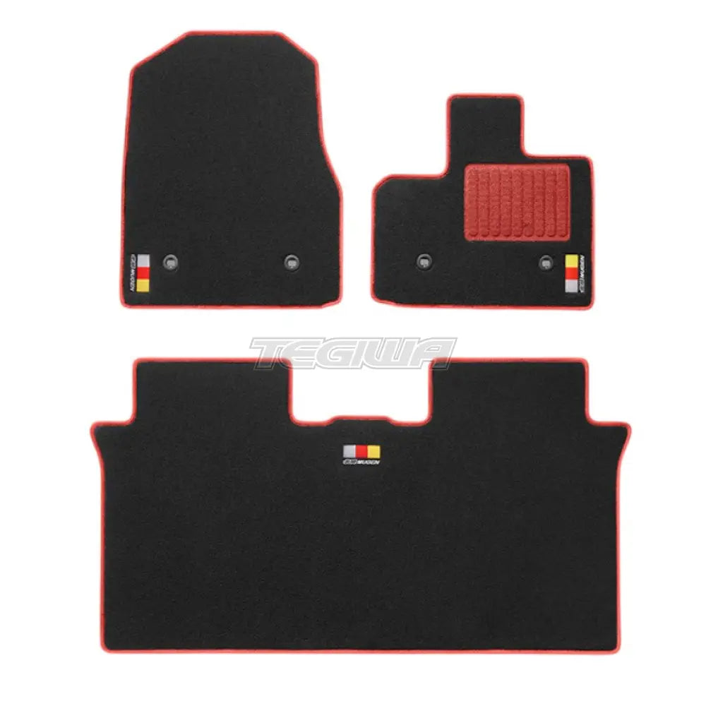 Mugen Sports Mat Set Honda Super-ONE / Super-N JG6 26+ - Black x Red - Mats