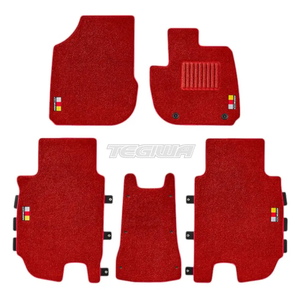 Mugen Sports Mat Set Honda Vezel RV 21+ Inc RS - Red - Mats