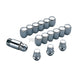 Mugen Wheel Nut and Lock Set Honda Jazz GR 22+ - Silver - Wheel Nuts & Studs