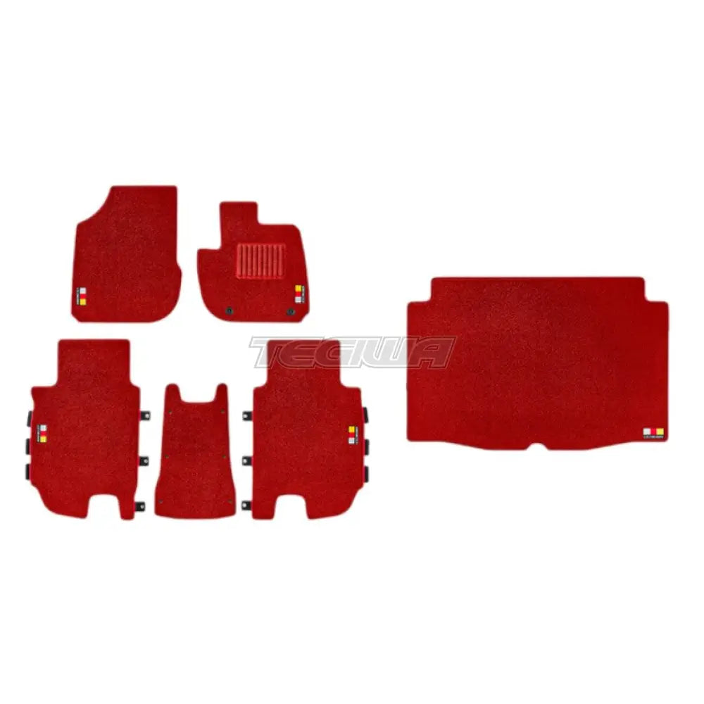 Mugen Wind Deflector and Sport Mat Set Honda Vezel RV 21+ - Red - Mats