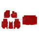 Mugen Wind Deflector and Sport Mat Set Honda Vezel RV 21+ - Red - Mats