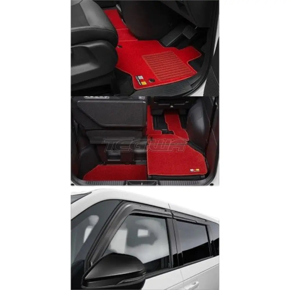 Mugen Wind Deflector and Sports Mat Set Red Honda Stepwgn RP1-5 15-22 - Mats