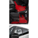 Mugen Wind Deflector and Sports Mat Set Red Honda Stepwgn RP1-5 15-22 - Mats