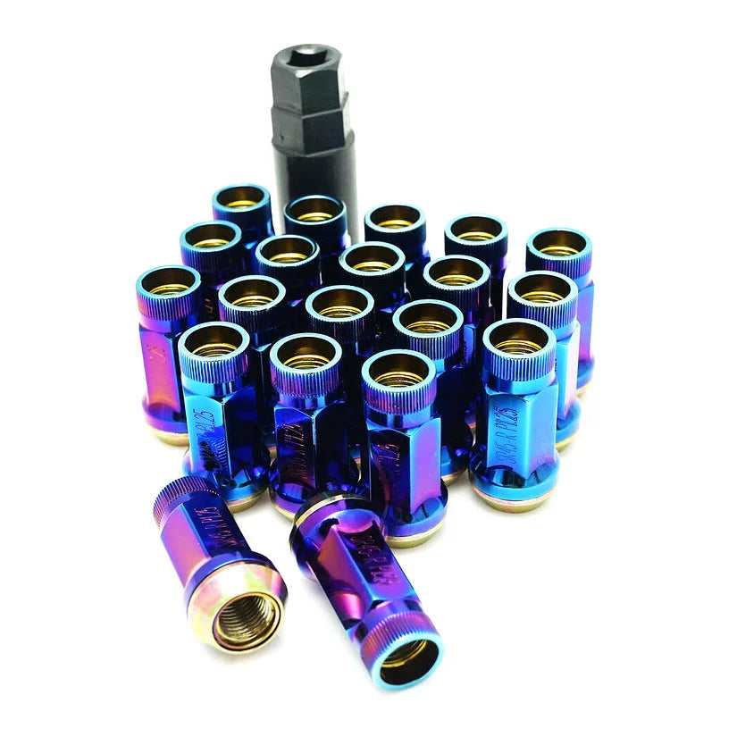 Muteki Sr45R Open End Wheel Nuts 12X1.25 / Burnt Blue & Studs
