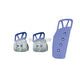 Omp 3 Pedal Set Anodized Aluminium Silver Pedals