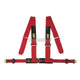 OMP 4 Point ECE Racing Harness Red Harnesses