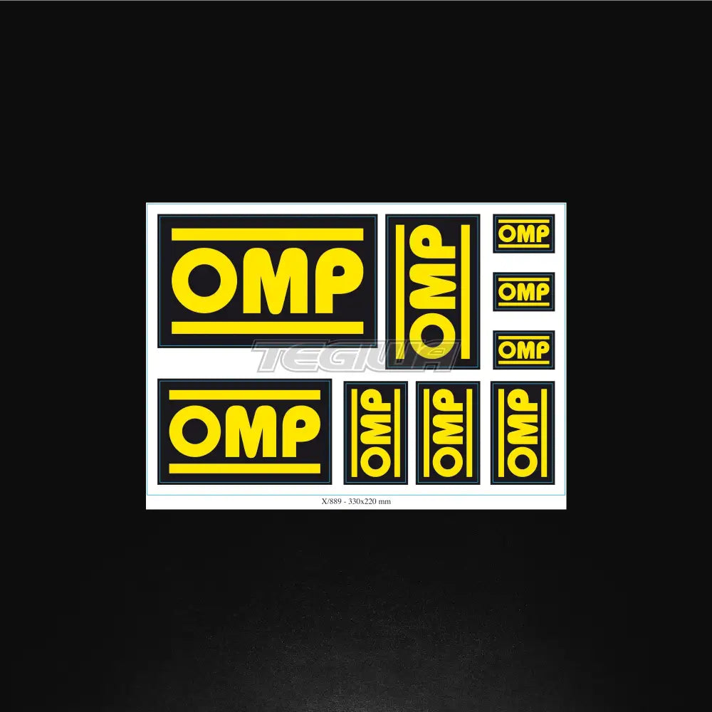 Omp Stickers Set 331X231Mm Decals &