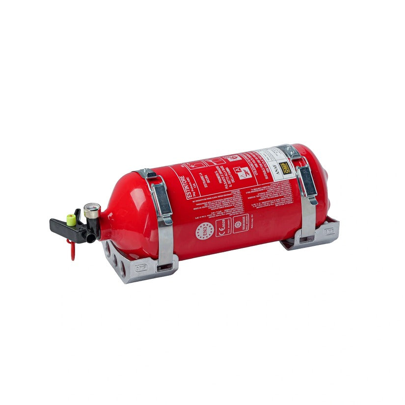 OMP Hand Held Extinguisher 3kg Powder EN3 Homologated