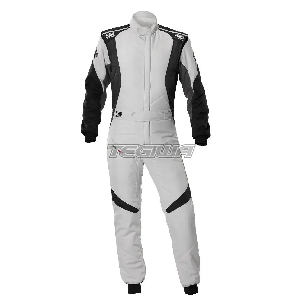 OMP First Evo my2025 Overall FIA 8856-2018 Grey / Black / EU Size 42 Suits