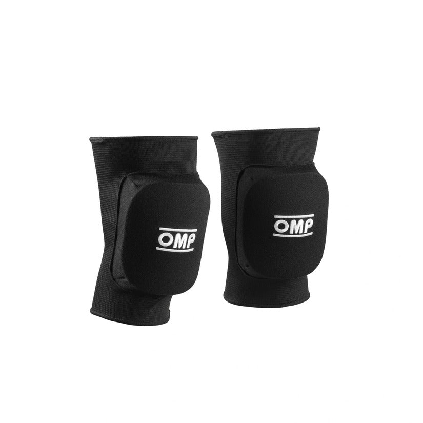 OMP Padded Kart Knee Pads Black Pair