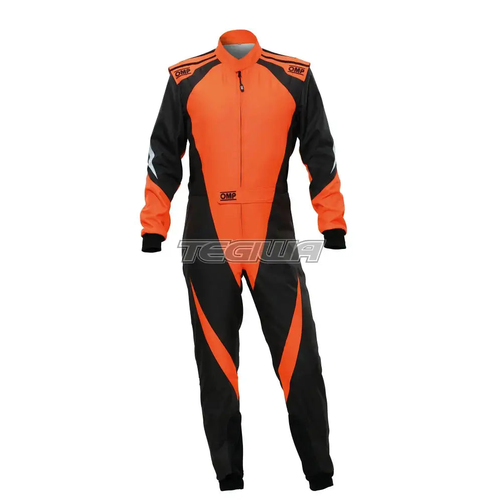 OMP KS-3X Kart Overall Black / Fluorescent Orange / EU Size 42 Suits