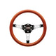 Omp Mugello 360Mm Oval Wood Wooden Steering Wheel Black Wheels And Accessories