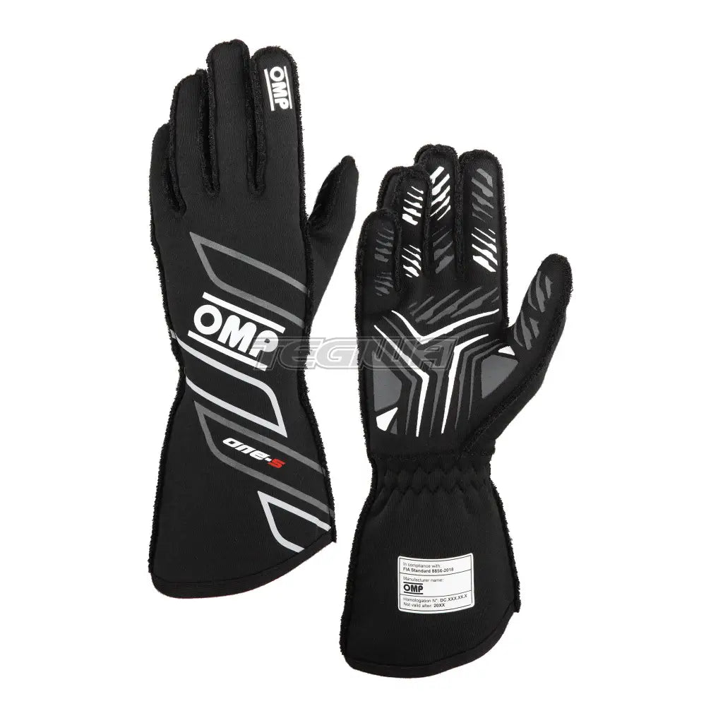 OMP One-S Gloves my2025 FIA 8856-2018 Black / L Gloves