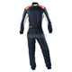 Omp One-S Overall Fia 8856-2018 Navy Blue / Fluorescent Orange Eu Size 46 Suits