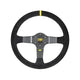 Omp Rally Black Suede Leather Steering Wheel Wheels And Accessories