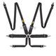 Omp Safety Harness First 3 + 2In Pull Up Fia 8853-2016 Black Harnesses