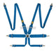 Omp Safety Harness First 3 + 2In Pull Up Fia 8853-2016 Blue Harnesses