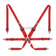 Omp Safety Harness One 2In Convertible Pull Up/Down - Fia 8853-2016 Red Harnesses