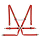 Omp Safety Harness One 2In Pull Down Red Harnesses