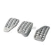 Omp Set 3 Pedals In Sand-Blasted Alu Silver