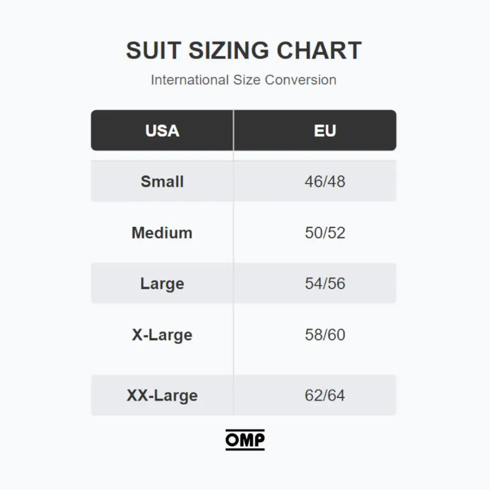OMP Sport Overall FIA 8856-2018 Suits