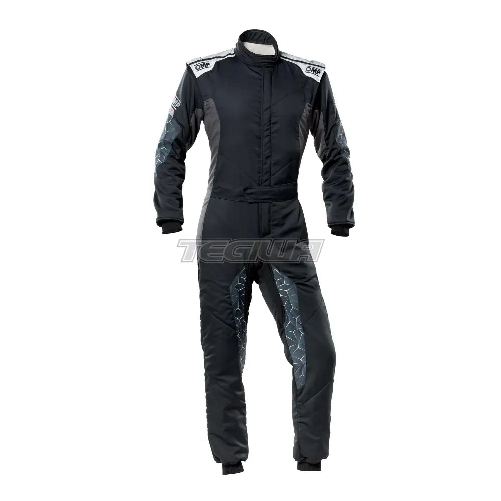 Omp Tecnica Hybrid Overall Fia 8856-2018 Black / Silver Eu Size 44 Suits