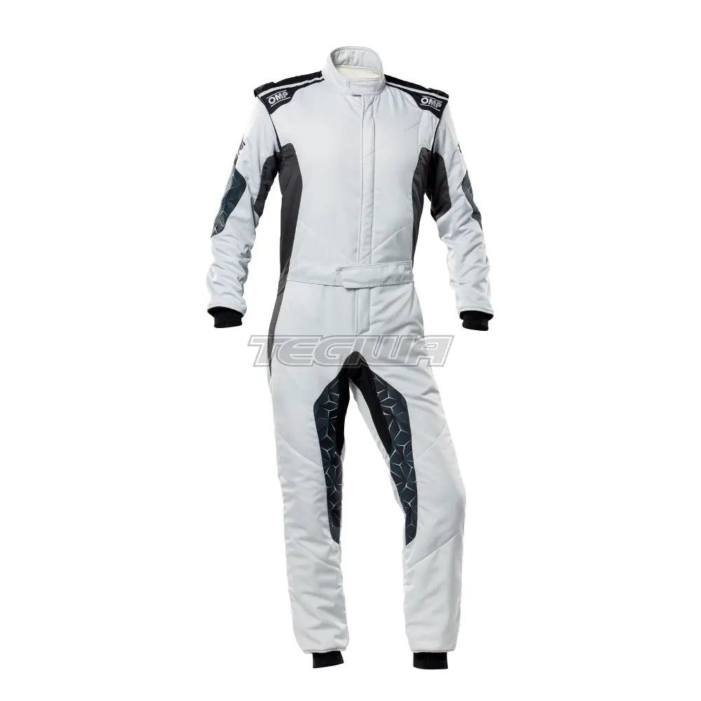 Omp Tecnica Hybrid Overall Fia 8856-2018 Grey / Black Eu Size 44 Suits